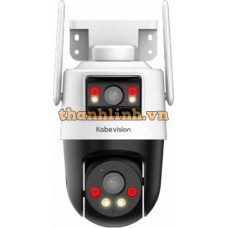 Camera 4G hai ống kính quay quét ngoài trời Kabe Vision KX-SM6L-4G